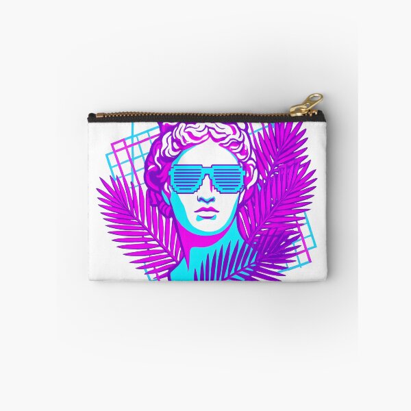 Item preview, Aesthetic Vaporwave Roman Bust - Neon Retro Art designed and sold by BlueCoyoteDigital.