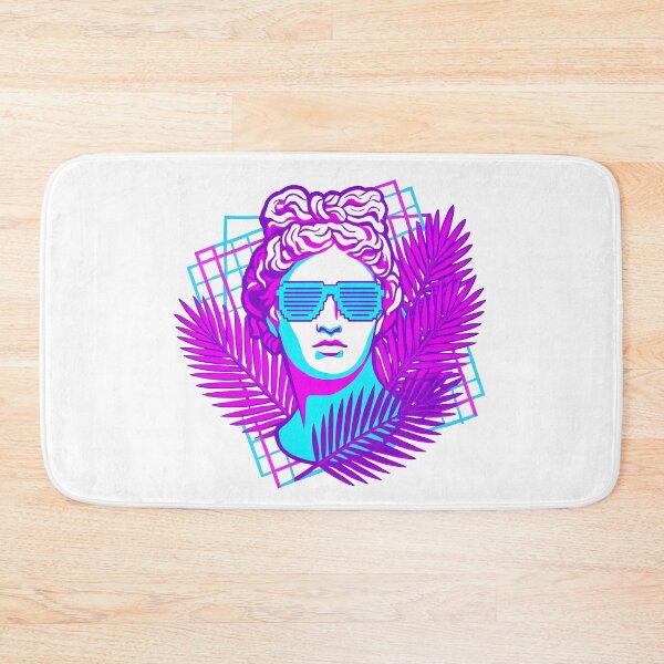 Item preview, Aesthetic Vaporwave Roman Bust - Neon Retro Art designed and sold by BlueCoyoteDigital.