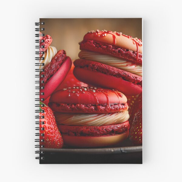 Item preview, Delicious Red Macarons and Fresh Strawberries designed and sold by Artessie.