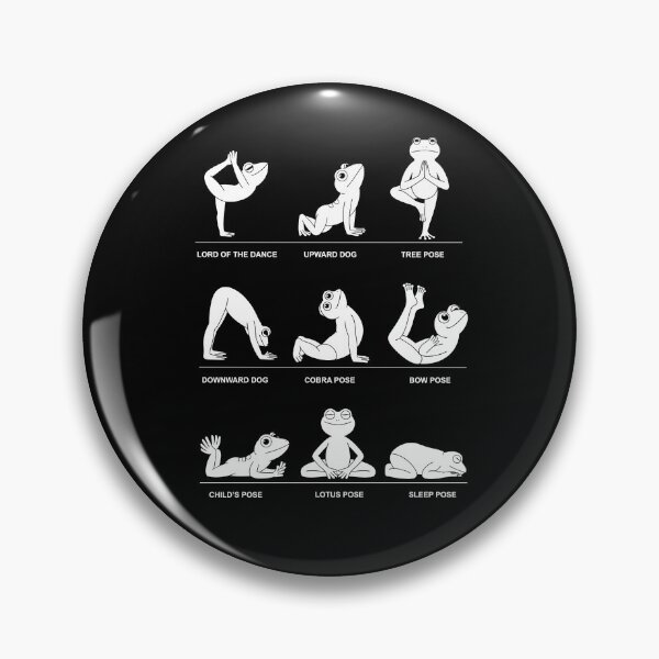 Item preview, Funny Frog Yoga Poses Frog Lover Gift for Yoga Fans designed and sold by Say It With Ink.