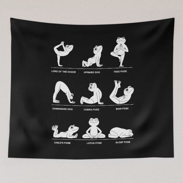 Item preview, Funny Frog Yoga Poses Frog Lover Gift for Yoga Fans designed and sold by Say It With Ink.