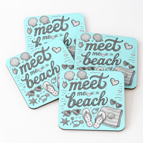 Item preview, meet me at the beach - beach items designed and sold by Stefrait-7.