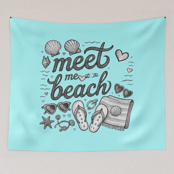 Item preview, meet me at the beach - beach items designed and sold by Stefrait-7.