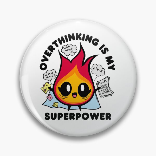 Item preview,     Overthinking Is My Superpower designed and sold by Dr. B Sticker Rx.