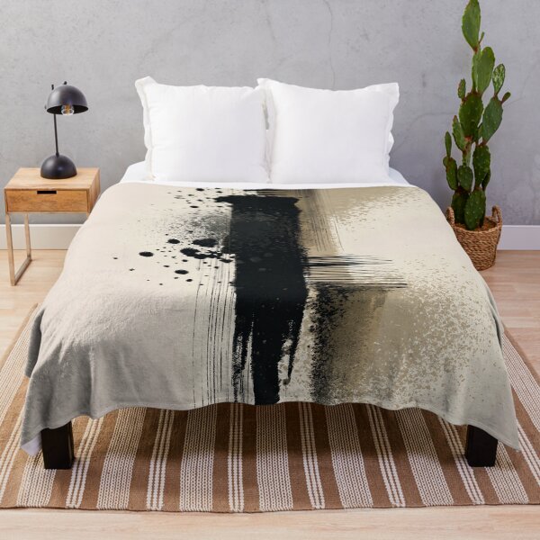 Item preview, Vertical Minimal Ink Composition with Dripping Strokes designed and sold by SlowRegardArt.