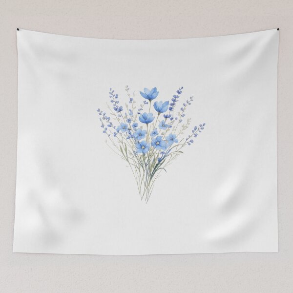 Item preview, Minimalist Wildflower Bouquet Spring Botanical Illustration designed and sold by ZENVIRART.