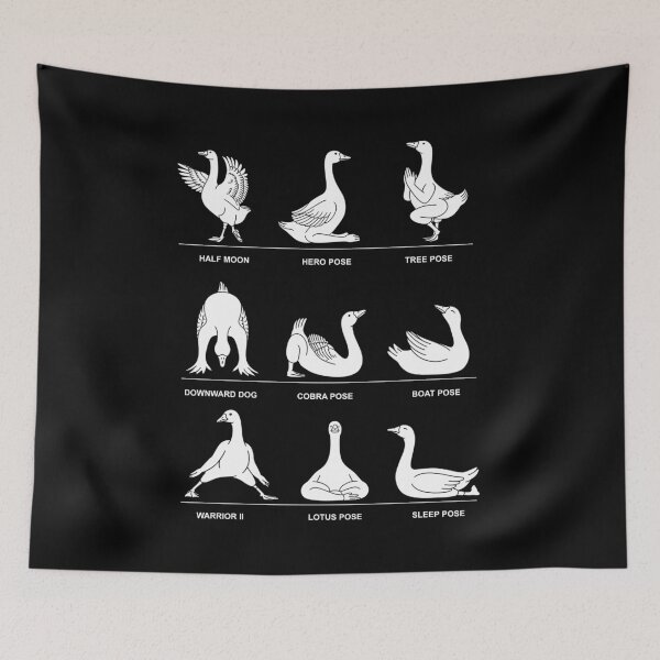 Item preview, Funny Goose Yoga Poses Goose Lover Gift for Yoga Fans designed and sold by Say It With Ink.
