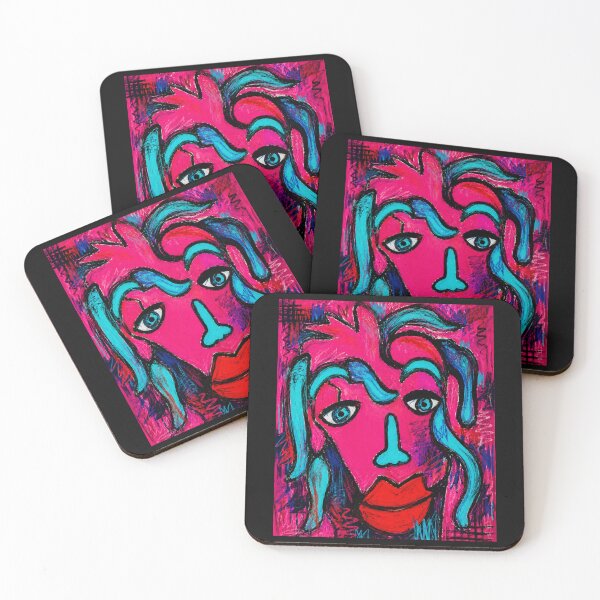 Item preview, Neon Tribal Neo Expressionist Wanderer designed and sold by ZunZunArt.