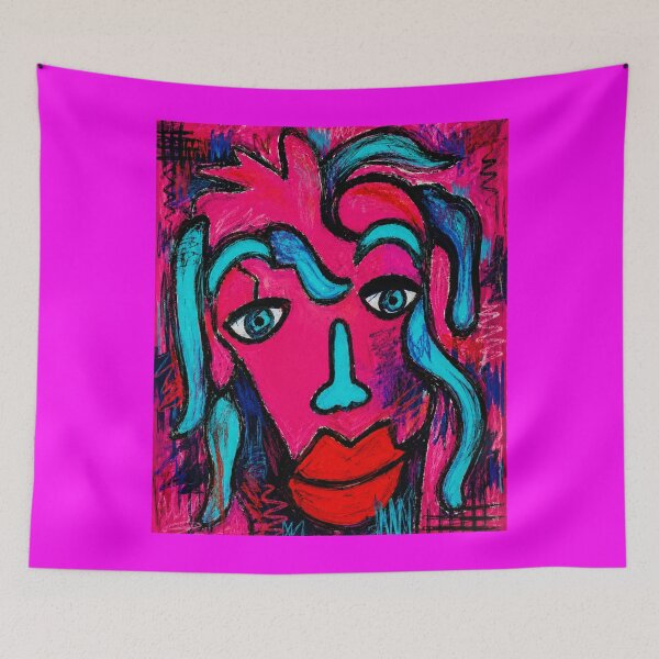 Item preview, Neon Tribal Neo Expressionist Wanderer designed and sold by ZunZunArt.