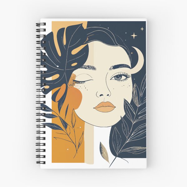 Item preview, Aesthetic Winking Moon Girl Print - Boho Celestial Tropical Woman Wall Art designed and sold by BestChoiceService.