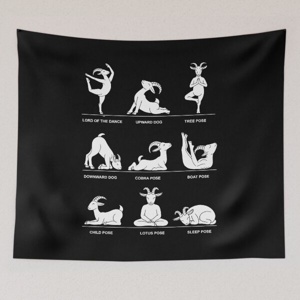 Item preview, Funny Goat Yoga Poses Goat Lover Gift for Yoga Fans designed and sold by Say It With Ink.