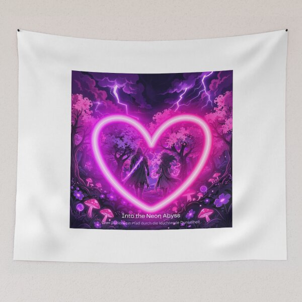 Item preview, Purple Nature Love – Romantic Couple Heart Forest Aesthetic designed and sold by DervoTeck2767.
