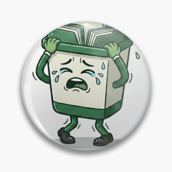 Item preview, Emotional Baggage - Funny Office File Bin Sticker designed and sold by memeadhesives.