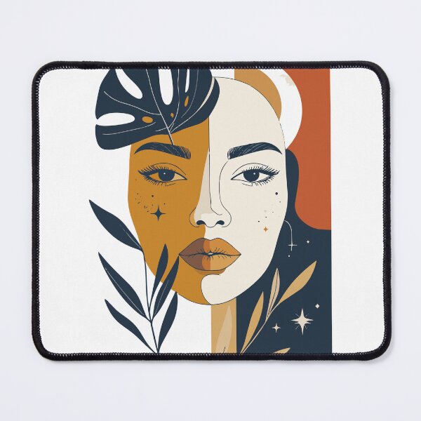 Item preview, Abstract Half Face Moon Goddess Print - Boho Celestial Witchy Woman Wall Art designed and sold by BestChoiceService.