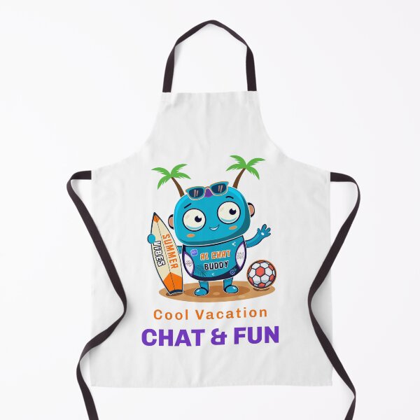 Item preview, AI Chat Robot Summer Vacation Vibes designed and sold by Print Expert.