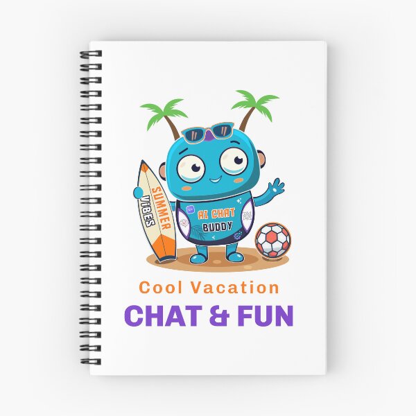 Item preview, AI Chat Robot Summer Vacation Vibes designed and sold by Print Expert.