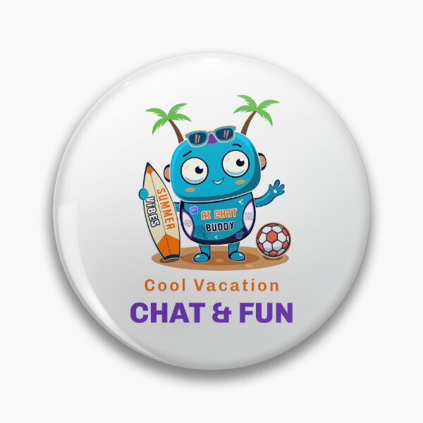 Item preview, AI Chat Robot Summer Vacation Vibes designed and sold by Print Expert.