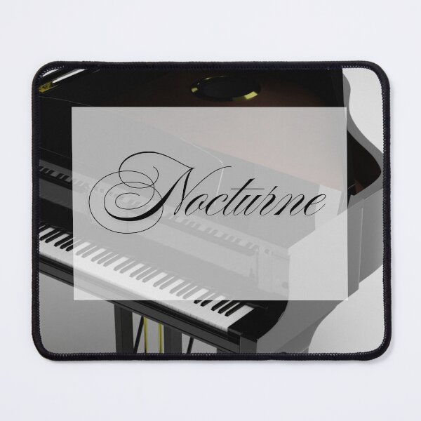 Item preview, Minimalist Piano Nocturne Black and White designed and sold by MusePortrait.