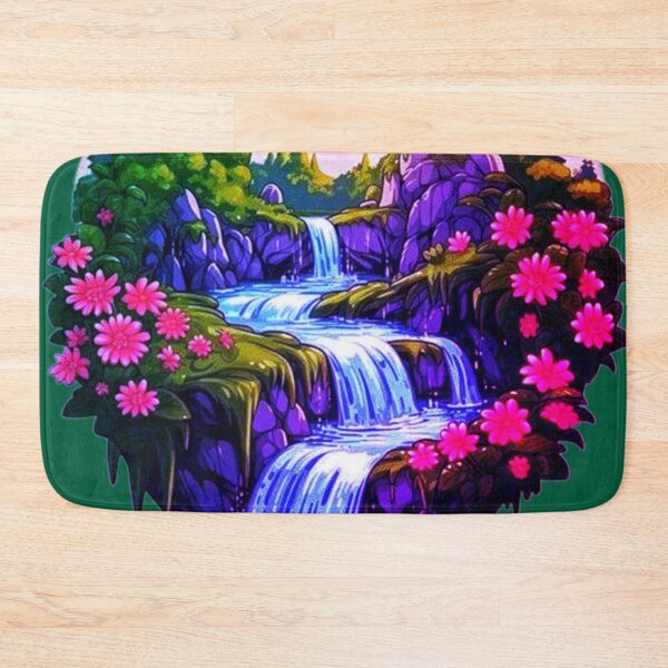 Item preview, Heart-Shaped Waterfall Wall Art - Serenity in Every Stroke | designed and sold by The Empire Of Digital Art 02.