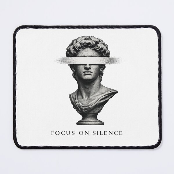 Item preview, Focus On Silence Minimal Statue Aesthetic Shirt designed and sold by Cachii.studio.