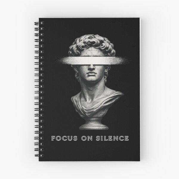 Item preview, Focus On Silence Minimal Statue Aesthetic Shirt designed and sold by Cachii.studio.