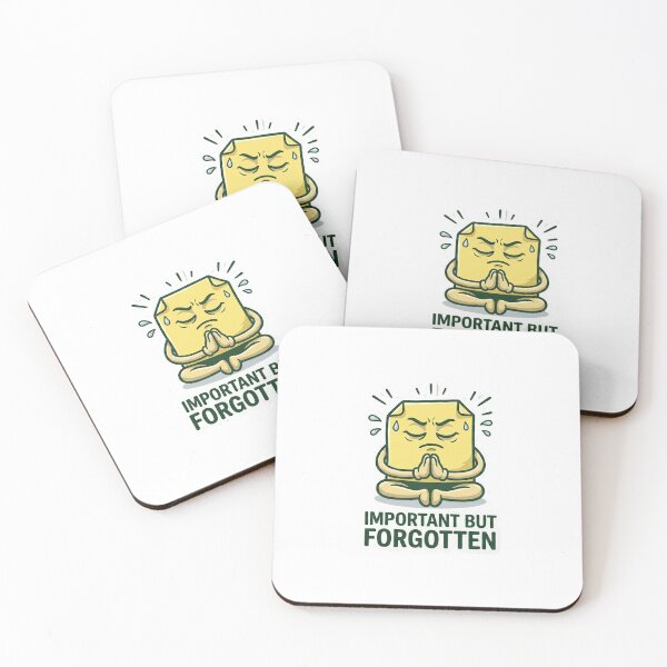 Item preview, Important But Forgotten - Funny Sticky Note Office Sticker designed and sold by memeadhesives.
