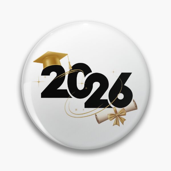 Item preview, Graduate 2026 (Offset) with Gold Graduation Hat & Gold Stars  designed and sold by jeweleddesigns.