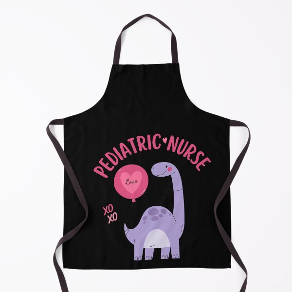 Item preview, Pediatric Nurse XOXO Purple Dinosaur Holding Balloon Pink Peds RN designed and sold by medoutfits.