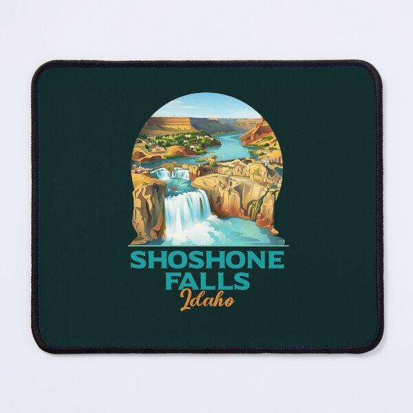 Item preview, Shoshone Falls Idaho Vintage Waterfall Poster designed and sold by LinaValearte.