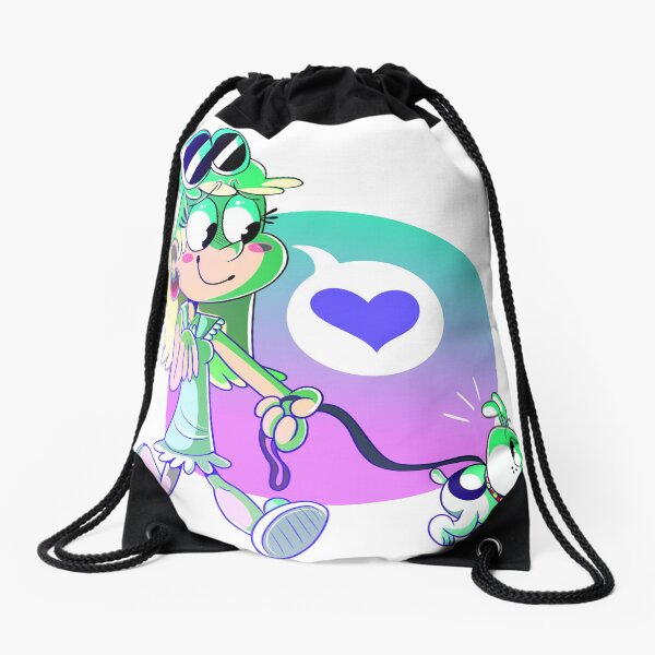 The Loud House Leni Loud Walking Charles the Dog Drawstring Bag