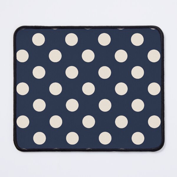 Aperçu de l'œuvre Motif à pois bleu marine – Imprimé à pois neutre et moderne créée et vendue par Fezzyboo.