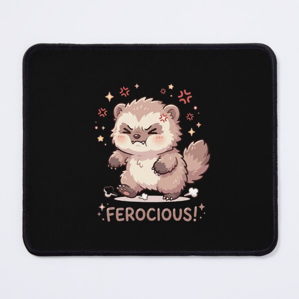 Item preview, Cute Kawaii Carcajou Ferocious Angry Wolverine designed and sold by DuckOddity.