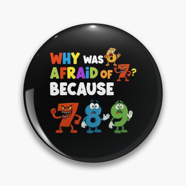 Item preview, Why Was 6 Afraid Of 7 Because 7 8 9 Funny Math Joke Number Pun designed and sold by MysticMirth.