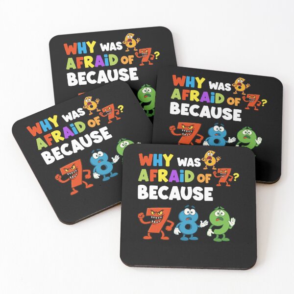 Item preview, Why Was 6 Afraid Of 7 Because 7 8 9 Funny Math Joke Number Pun designed and sold by MysticMirth.