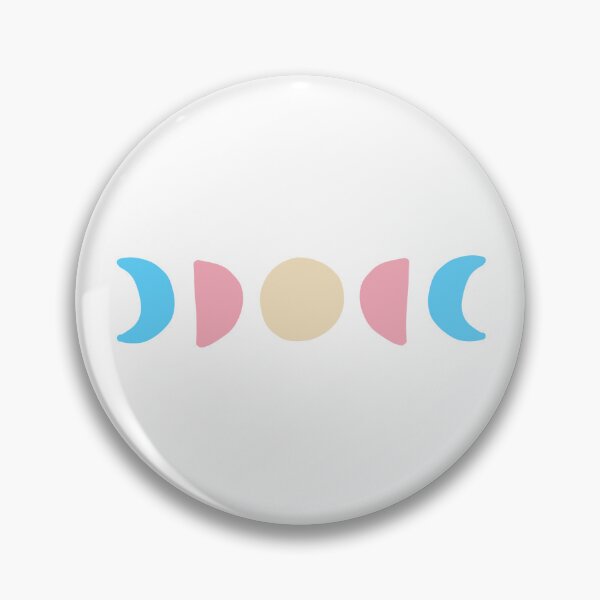 Item preview, Trans Flag Moon Phases designed and sold by kcbatesdesigns.