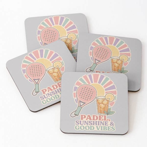 Item preview, Funny Padel girly Quote - padel sunshine and good vibes- Retro Vintage Padel Art designed and sold by BelievingCreates.