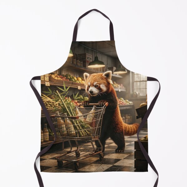 Item preview, Grocery-Shopping Red Panda Stocks Up on Bamboo designed and sold by Tridentulus.
