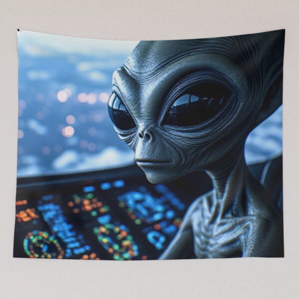 Item preview, ET Alien In Ufo  designed and sold by TheDarkWardrobe.