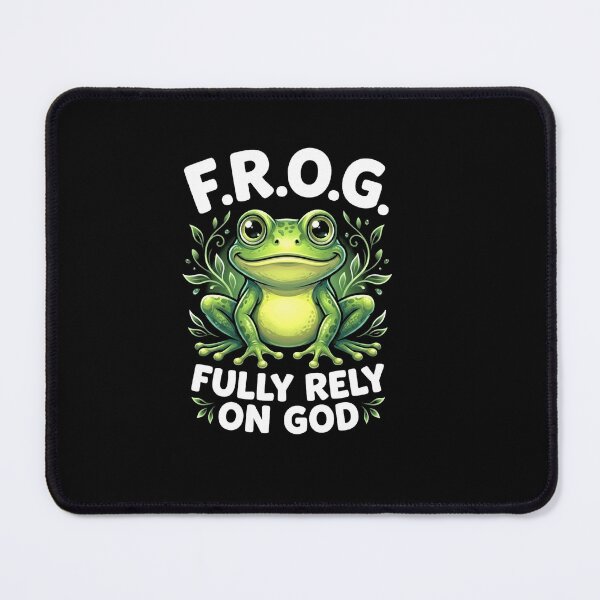 Item preview, F.R.O.G Fully Rely On God Christian Frog Meme Faith Love designed and sold by MiALopezArt.