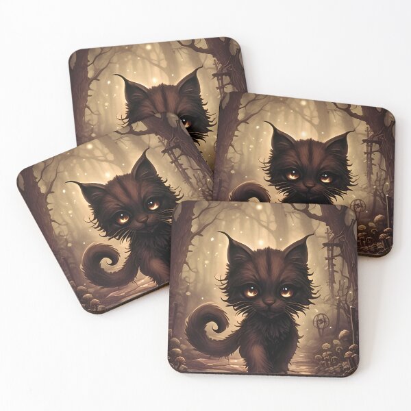 Item preview, Wampus Cat Cryptid Art | Appalachian Folklore Creature Illustration | Supernatural Mountain Beast Design designed and sold by InkAndGloom.