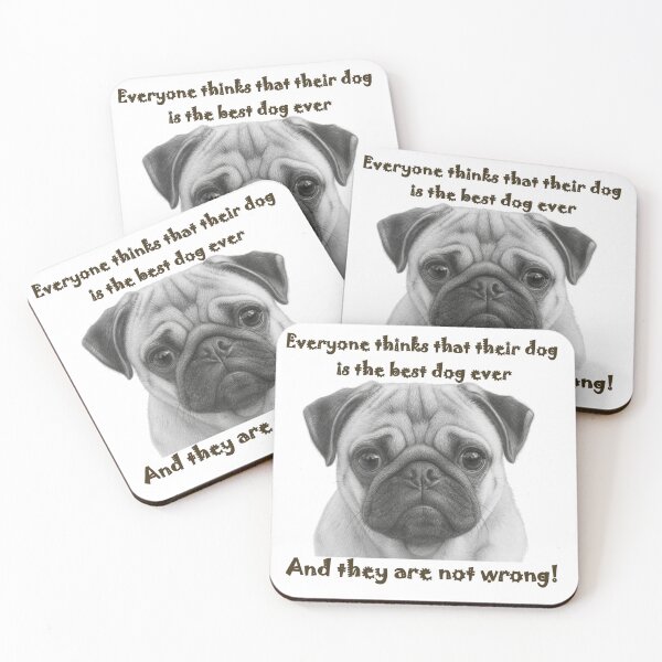 Item preview, Dogs are Best! Pug. designed and sold by Inspir8 Shon.