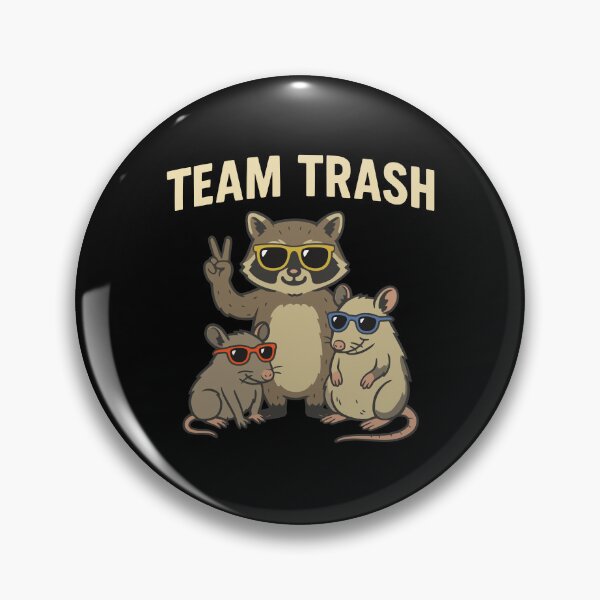 Item preview, Team Trash Raccoon Opossum Rat Funny Animal Meme Squad designed and sold by MysticMirth.
