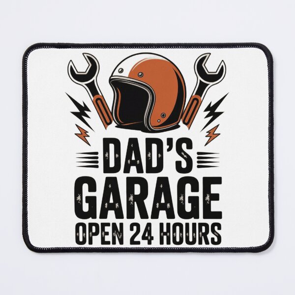 Item preview, Dad’s Garage Open 24 Hours | Retro Vintage Style | Mechanic & Car Lover Dads designed and sold by InspiredCreatives.