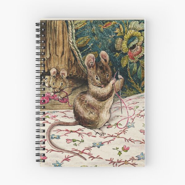 Item preview, Cute Mouse Watercolor Vintage Illustration Sewing Design for Cottagecore Lovers designed and sold by RickE.