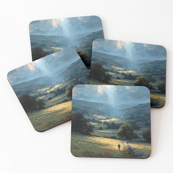Item preview, Shepherd and Flock at Dusk designed and sold by WoofPalette.