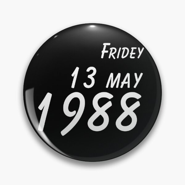 Item preview, Born Friday 13 May 1988 – Vintage Birthday Design designed and sold by Jankes88.