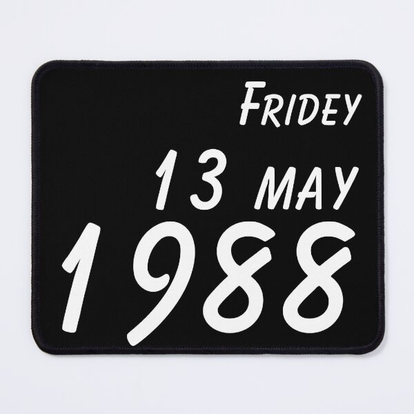 Item preview, Born Friday 13 May 1988 – Vintage Birthday Design designed and sold by Jankes88.