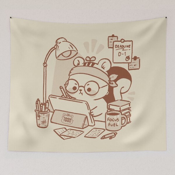 Item preview, Cute Squirrel Artist Life Illustration designed and sold by ToonToos.