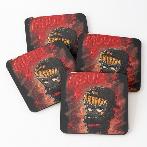 Item preview, Salty Mood Funny Fries Sticker | Edgy Snack Cartoon Streetwear Art designed and sold by Snackwave Ninety.