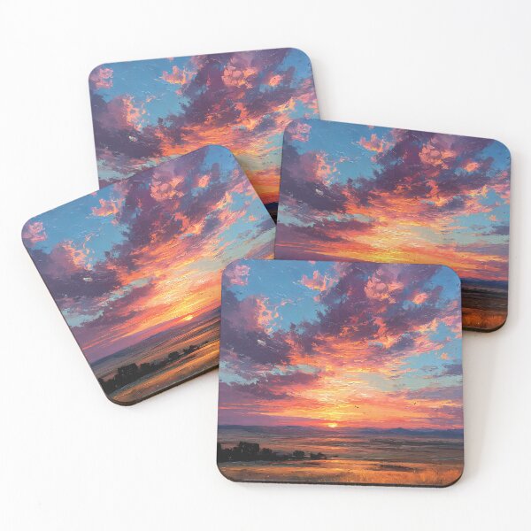 Item preview, Sunset Over the Endless Steppe designed and sold by WoofPalette.